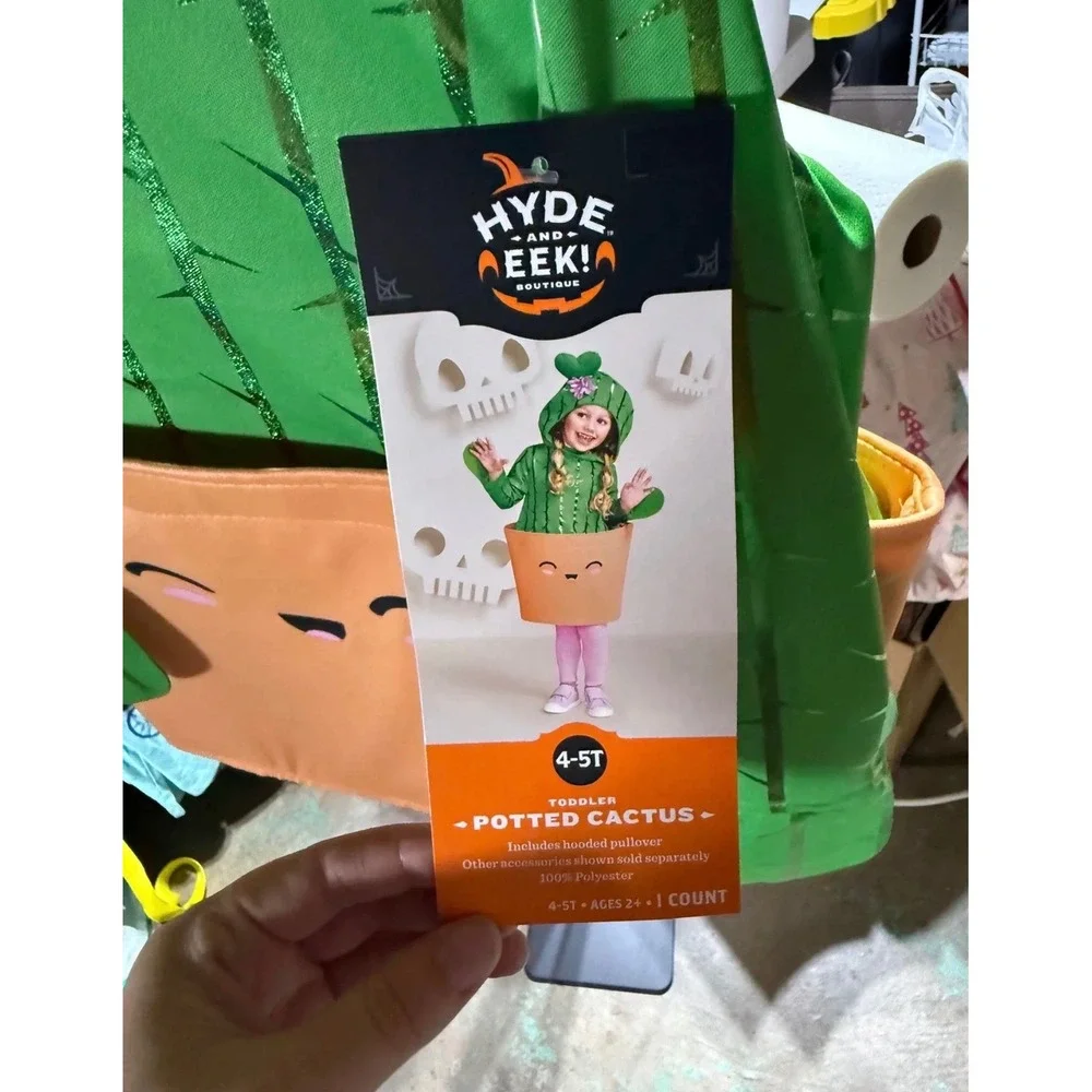 4T / 5T potted cactus costume